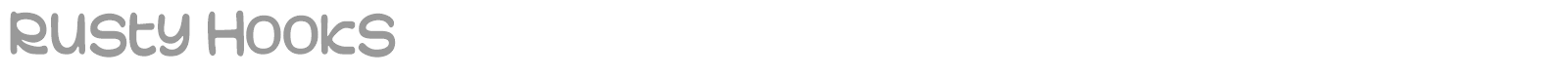 Rusty Hooks font preview